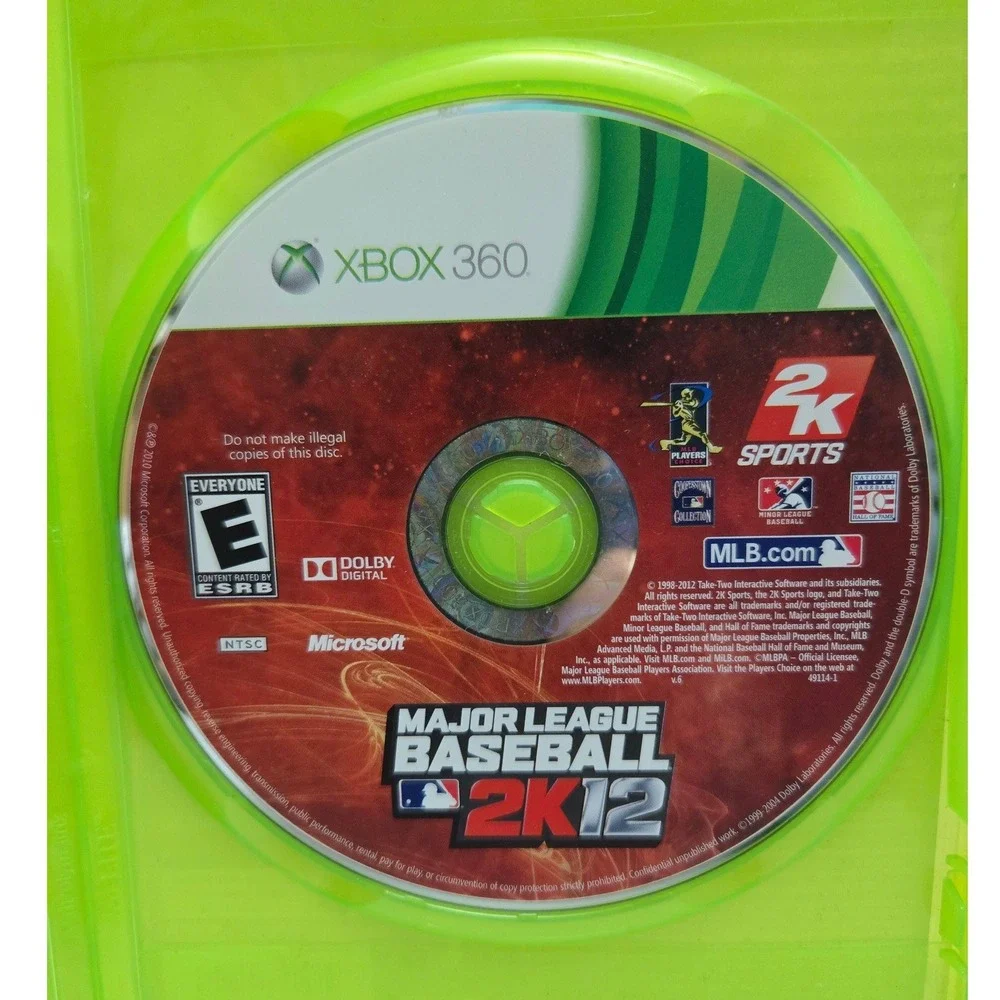 Major League Baseball 2K11 & 2K12 Bundle - Xbox360 - Complete CIB 2 Games Tested